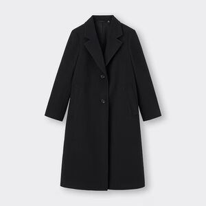 Fitted Black Long Women's Coat - Petite friendly